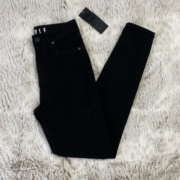 Women High Rise Black Skinny Jeans | HALE Women Skinny Jeans | Skinny Jeans 25 - Picture 11 of 11